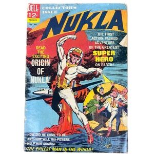 NUKLA Greatest Superhero On Earth #1 1965 Dell Comics (Collectors Origin Issue)